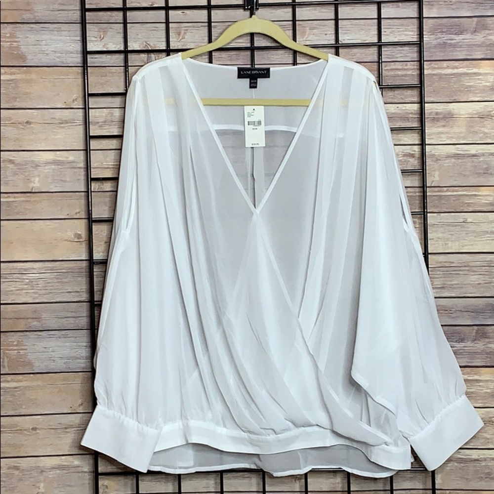 Cold shoulder front banded waist